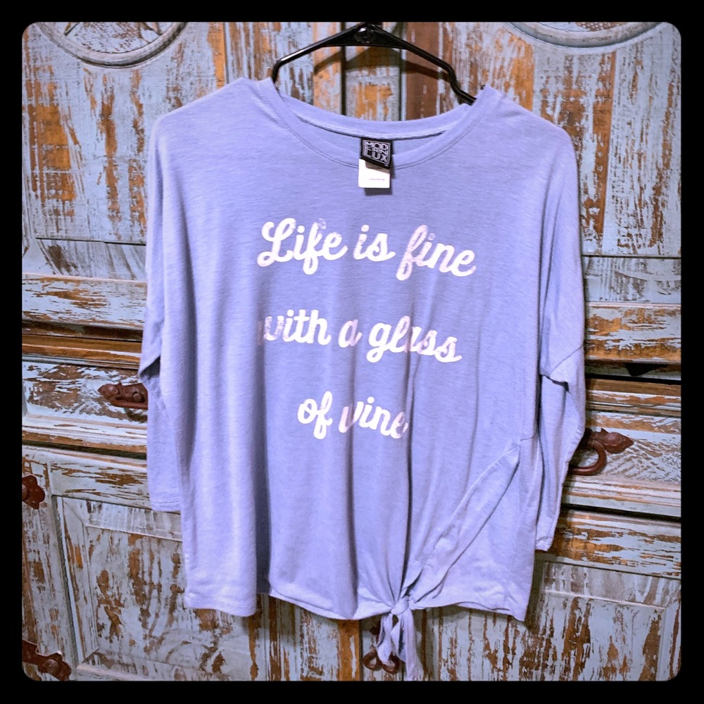 Cute blue colored top